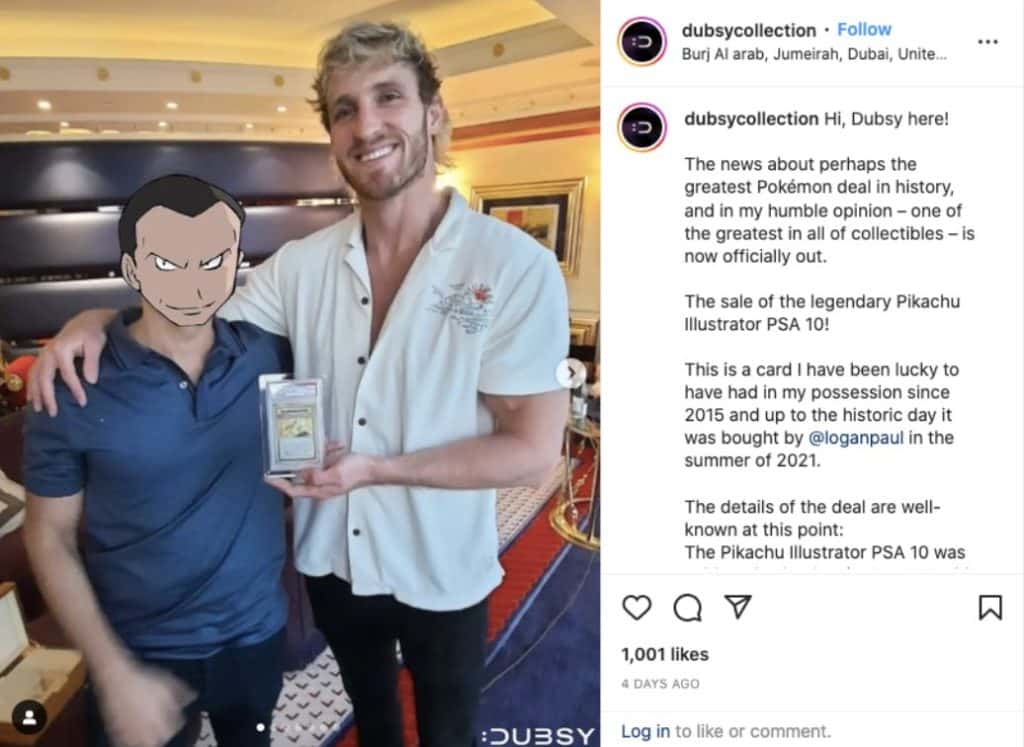 r Logan Paul buys Pokemon Card for $5.3 Million in Dubai - The  Insider Middle East